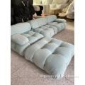 Modułowa sofa wygodna trwały kanapa z boucle